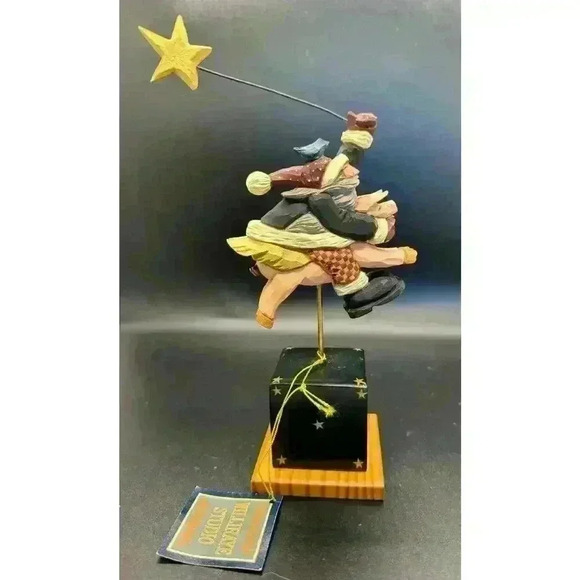 Williraye Studio Other - Vintage 1998 Williraye Studio Flying Pig Santa Bird Star WW2243 Farmhouse X-Mas